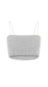 Perle Örgü Crop Top